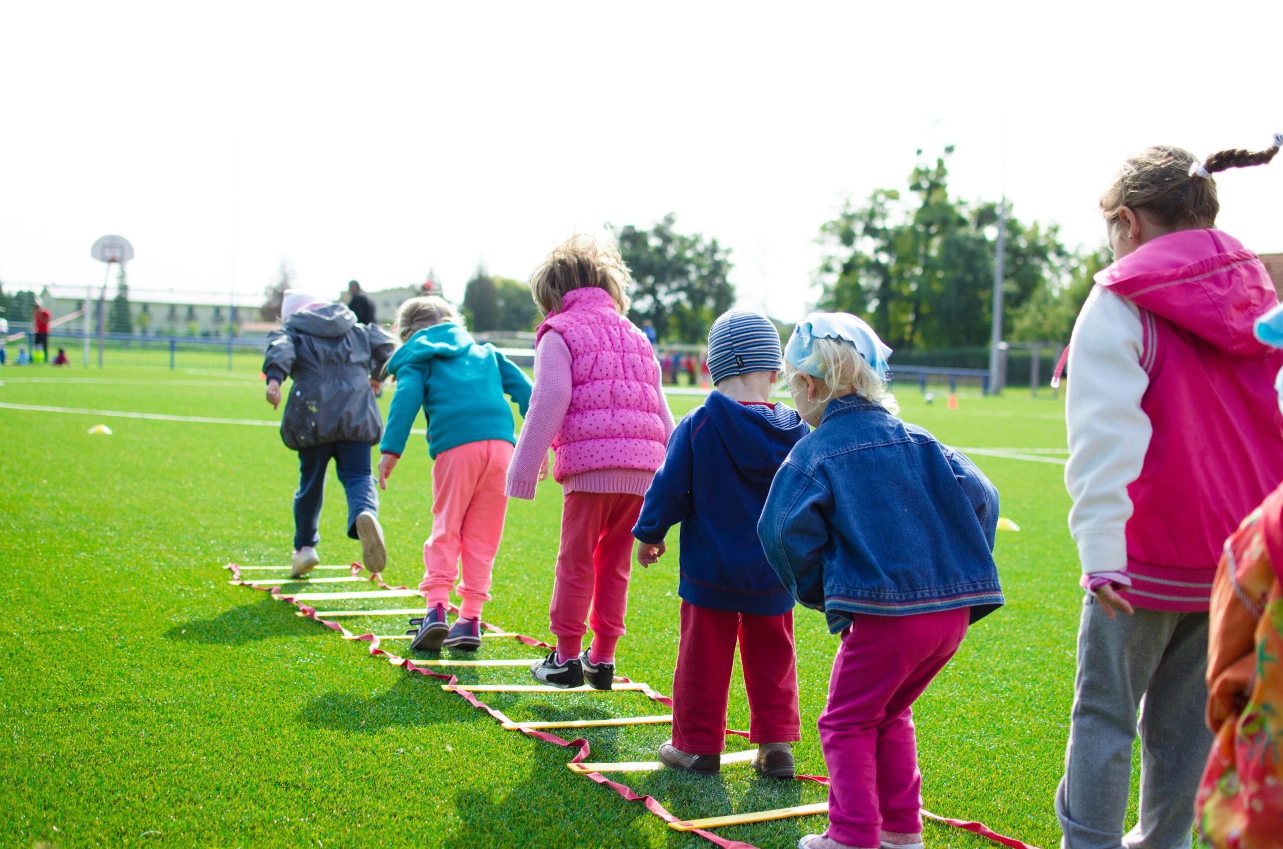 Group of children playing in a playground